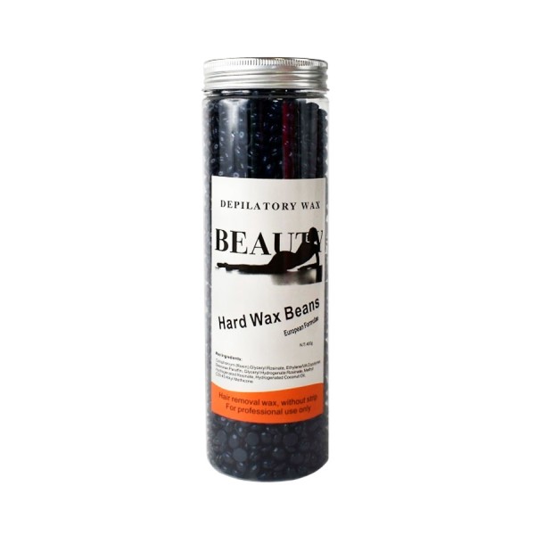 Віск для депіляції у гранулах Beauty Hard Wax Beans чорний, 400 г